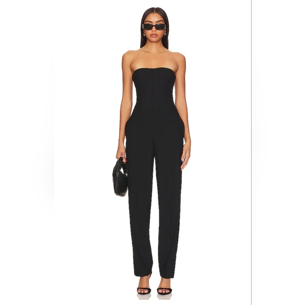 NBD Aitana Corset Jumpsuit in Black